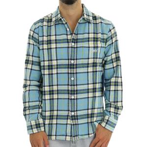 CAMICIA VINCE WOVEN OBEY BLU